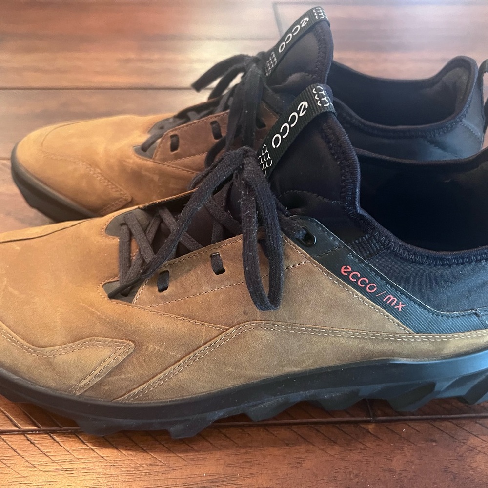 Ecco Men's Brown and Black Shoes - Picture 2 of 4
